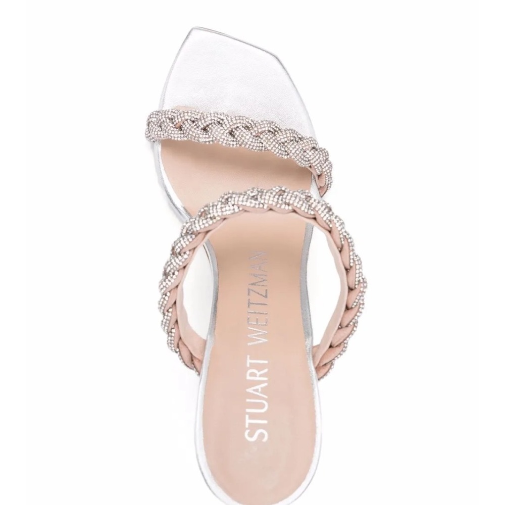 Stuart Weitzman Metallic and Beige Heels - Picture 7 of 7